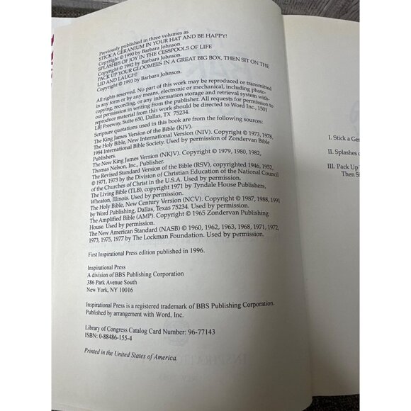 The Best Of Barbara Johnson Hardcover Book - Picture 6 of 7